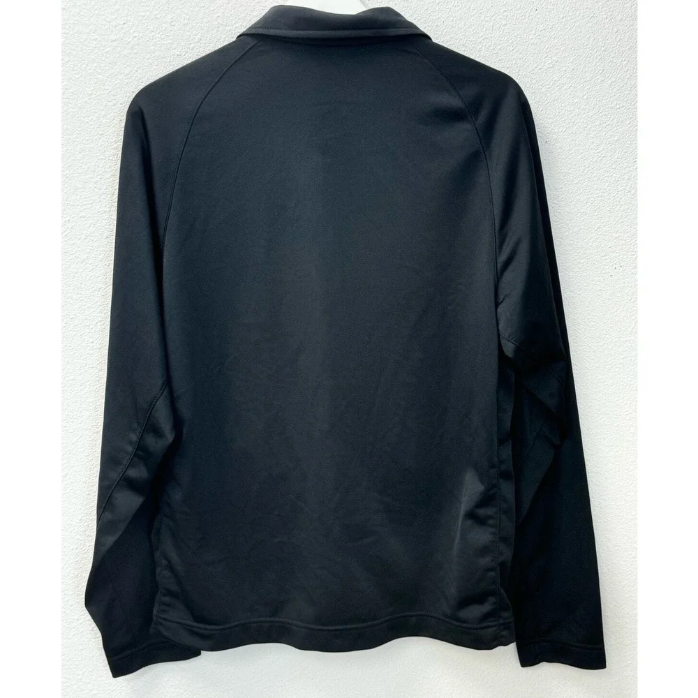 Nike Team Jacket Black Full Zip Track‎ Warm Up Athletic White Stripe